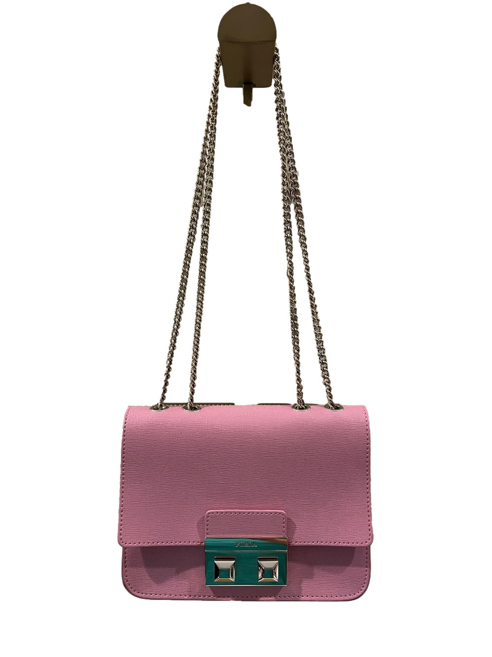 Furla Metropolis Pink Leather Crossbody Shoulder Bag EUC - Picture 3 of 16